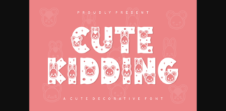 Cute Kidding Font Poster 1