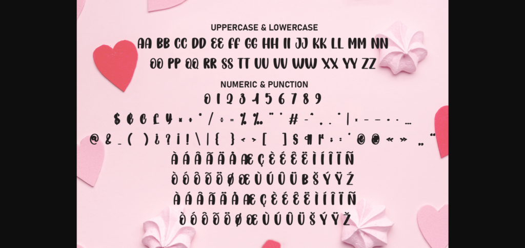 Cute Love Font Poster 9