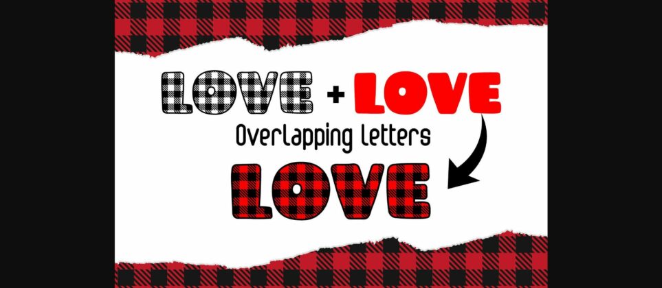 Cute Plaid Font Poster 4