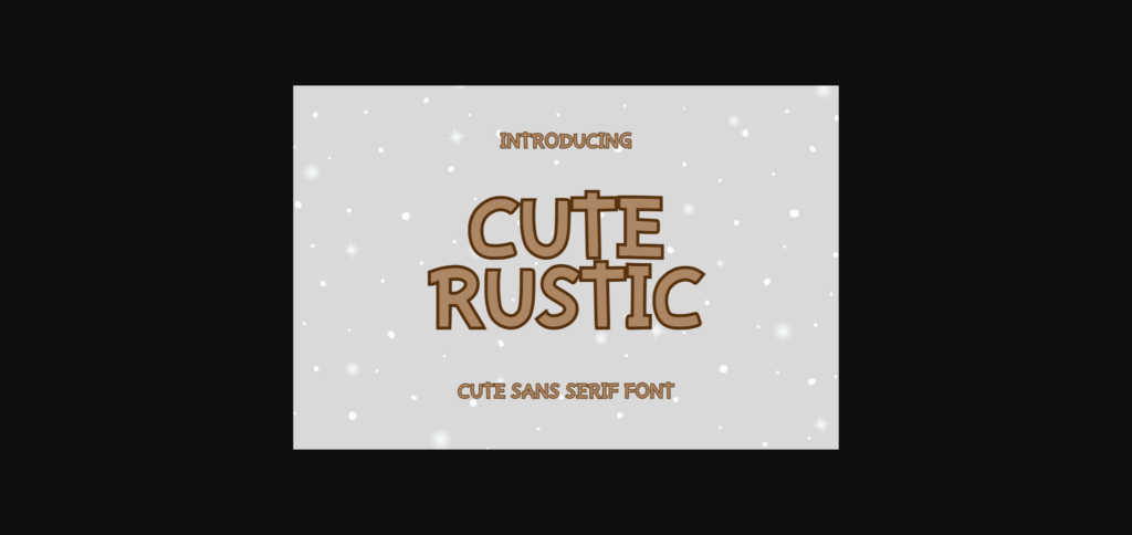 Cute Rustic Font Poster 3