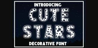 Cute Stars Font Poster 1