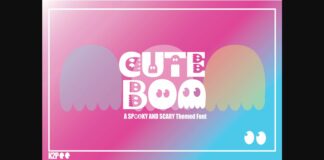 Cute Boo Font Poster 1