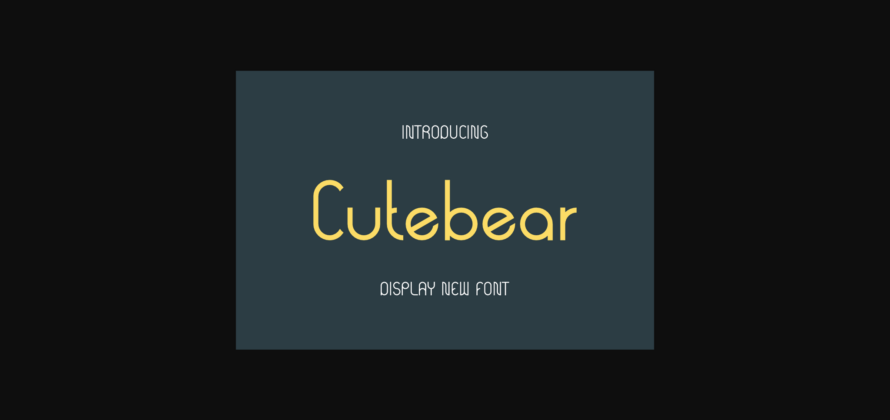 Cutebear Font Poster 3