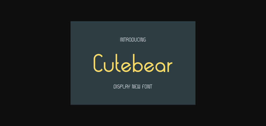 Cutebear Font Poster 1