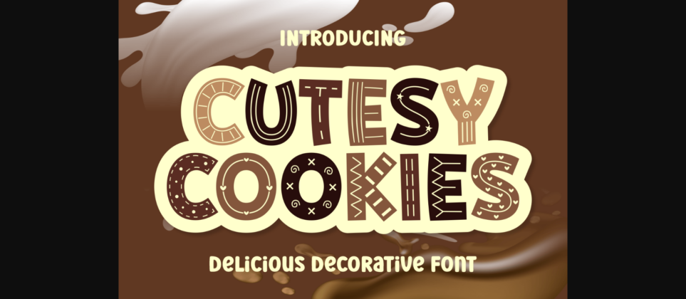 Cutesy Cookies Font Poster 3