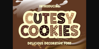 Cutesy Cookies Font Poster 1