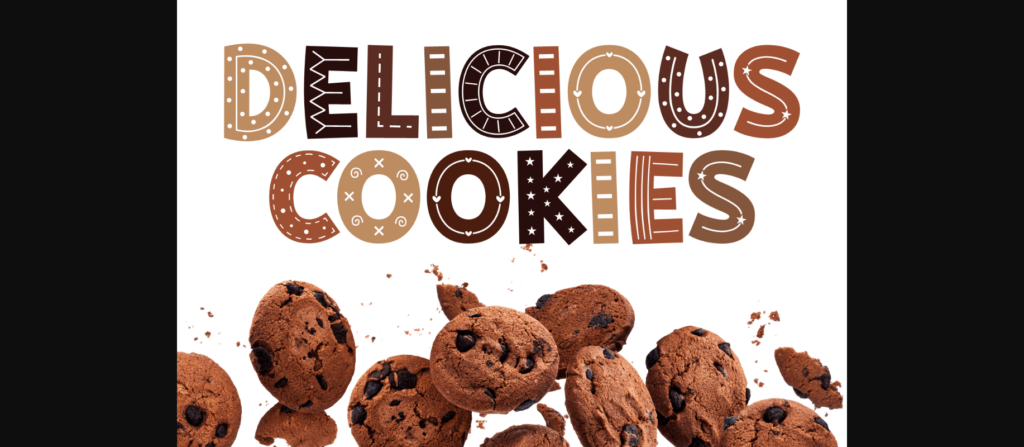 Cutesy Cookies Font Poster 4