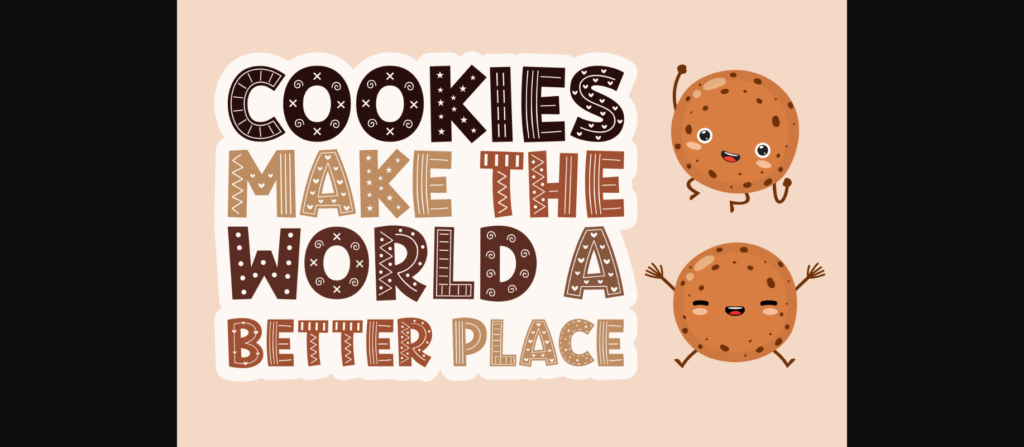 Cutesy Cookies Font Poster 5