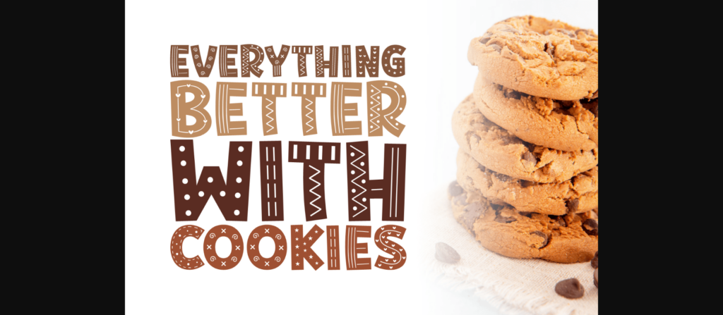 Cutesy Cookies Font Poster 6