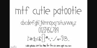 Cutie Patootie Font Poster 1