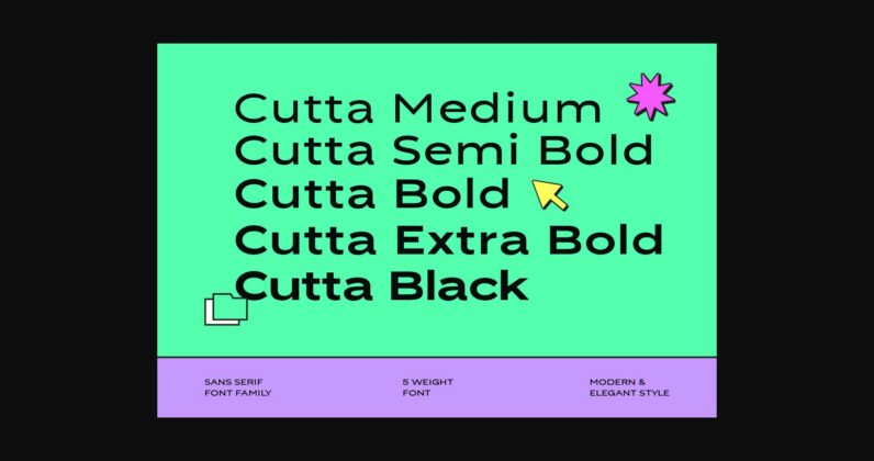 Cutta Font Poster 4