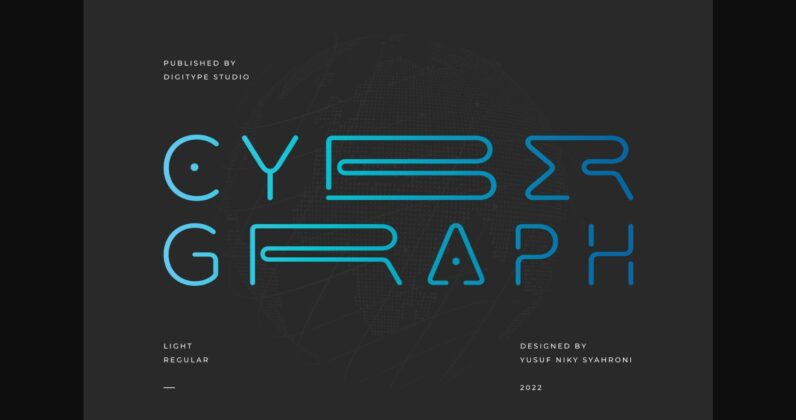 Cyber Graph Font Poster 3