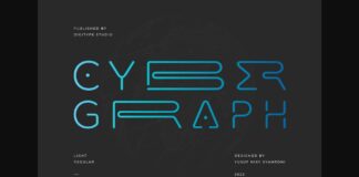 Cyber Graph Font Poster 1