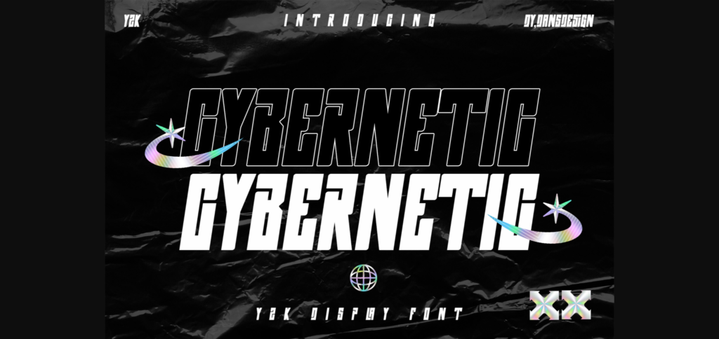 Cybernetic Font Poster 3