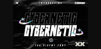 Cybernetic Font Poster 1