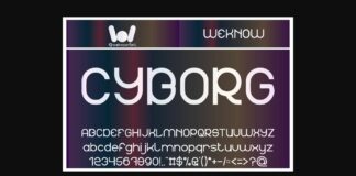 Cyborg Font Poster 1