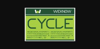 Cycle Font Poster 1