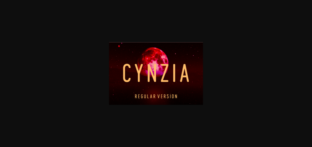 Cynzia Font Poster 3