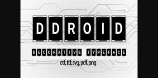 DDroid Font Poster 1