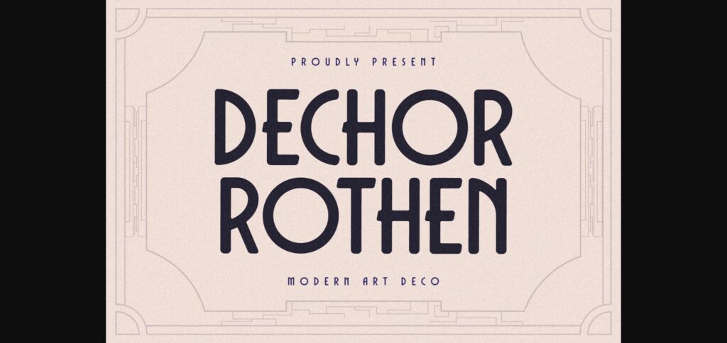 Dechor Rothen Font Poster 3