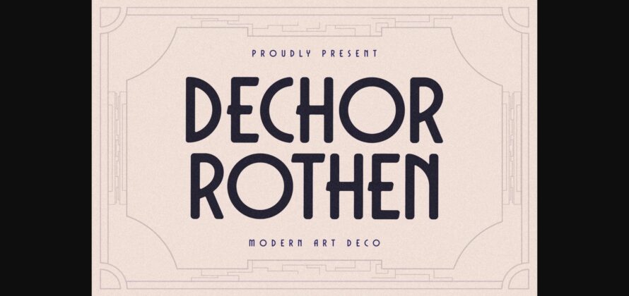 Dechor Rothen Font Poster 3