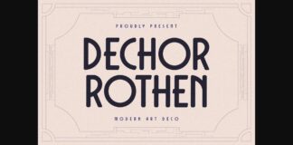 Dechor Rothen Font Poster 1