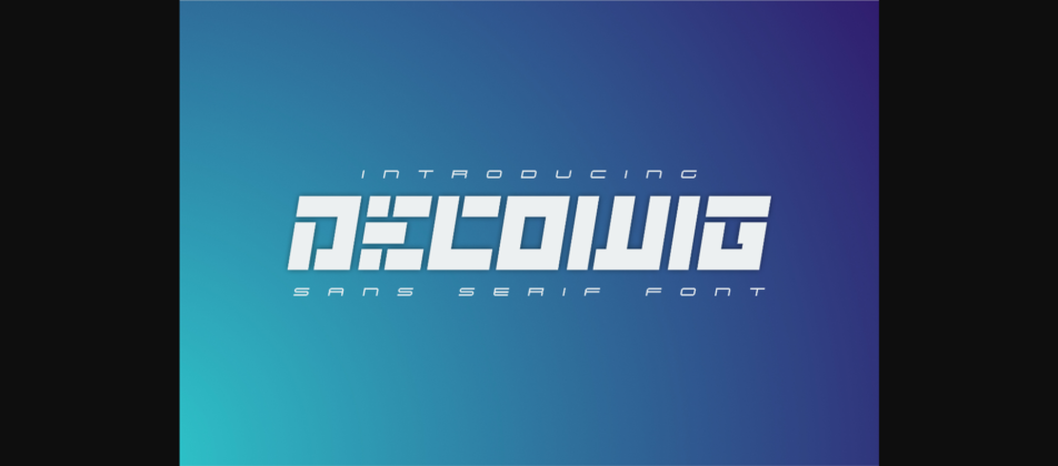 Decowig Font Poster 1