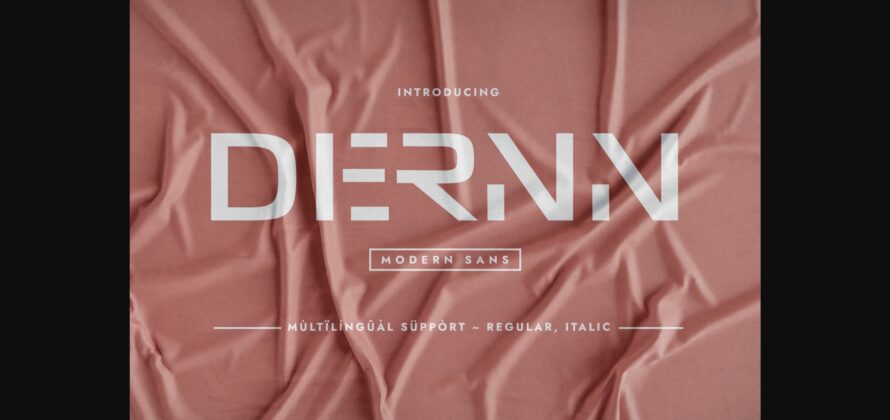 Dernn Font Poster 3