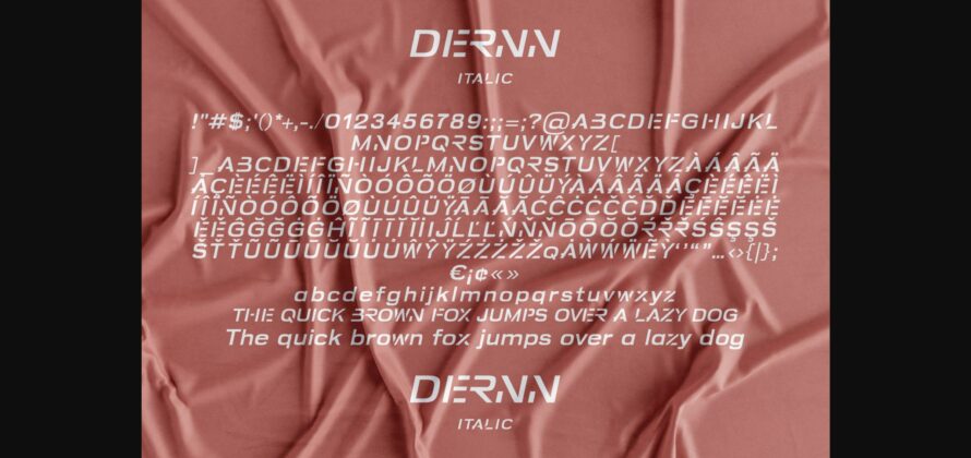 Dernn Font Poster 8