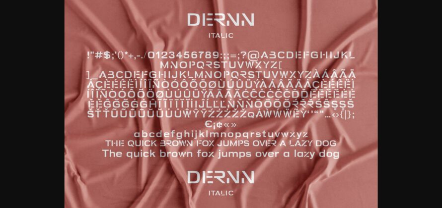 Dernn Font Poster 9