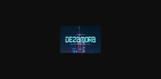 Dezamora Font Poster 1