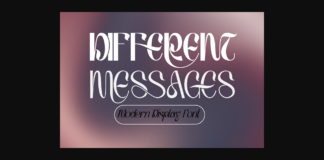 Different Messages Font Poster 1