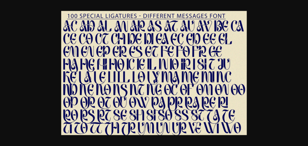 Different Messages Font Poster 9