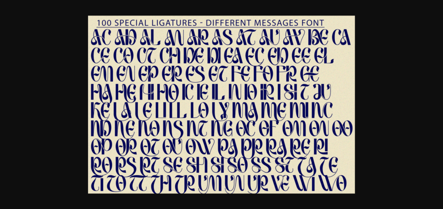 Different Messages Font Poster 9