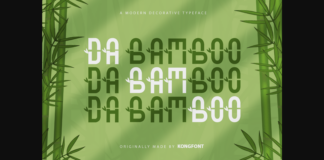 Da Bamboo Font Poster 1