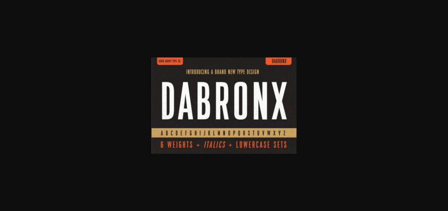 Dabronx Font Poster 3