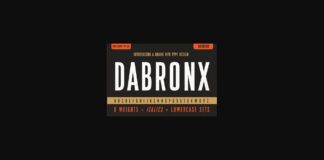 Dabronx Font Poster 1