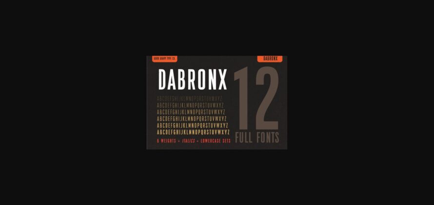 Dabronx Font Poster 5