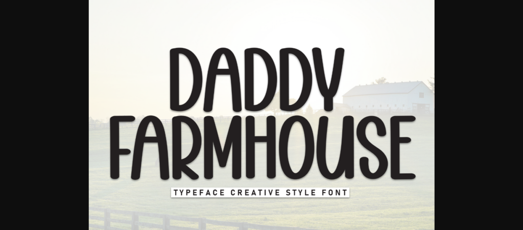 Daddy Farmhouse Font Poster 3