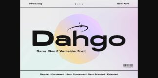 Dahgo Font Poster 1