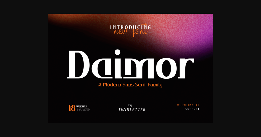 Daimor Font Poster 3