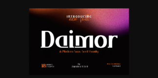 Daimor Font Poster 1