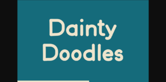 Dainty Doodles Font Poster 1