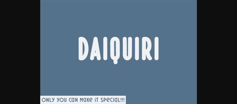 Daiquiri Font Poster 3