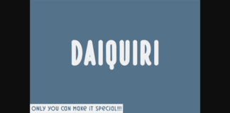 Daiquiri Font Poster 1