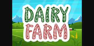 Dairy Farm Font Poster 1