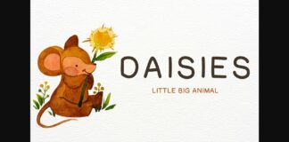 Daisies Font Poster 1
