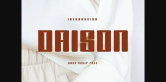 Daison Font Poster 1