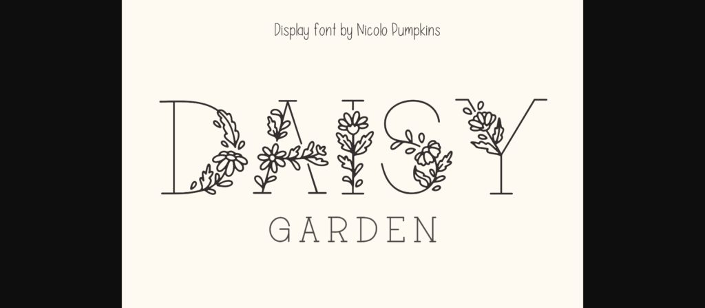 Daisy Garden Font Poster 3