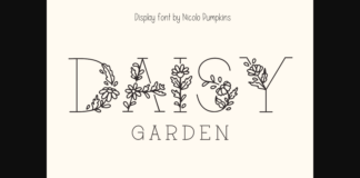 Daisy Garden Font Poster 1